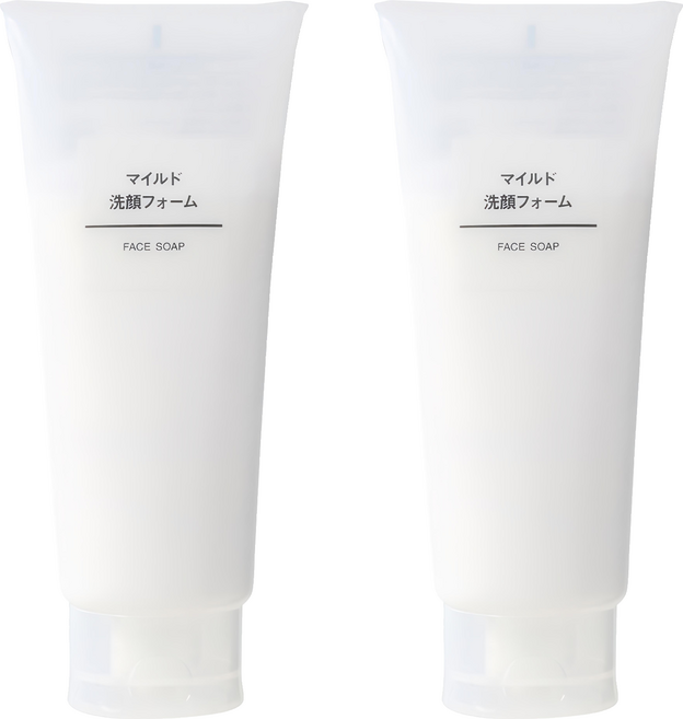 MUJI 無印良品 台灣公司貨 溫和洗面乳, 200g, 2條