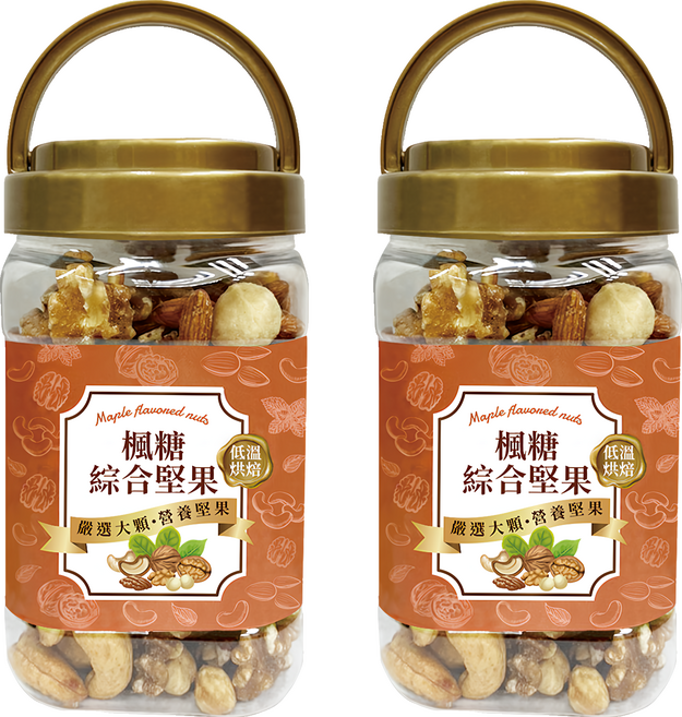 臻御行 楓糖綜合堅果, 320g, 2罐