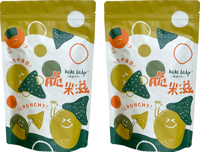 haha baby 脆米茲 九州海苔, 60g, 2包