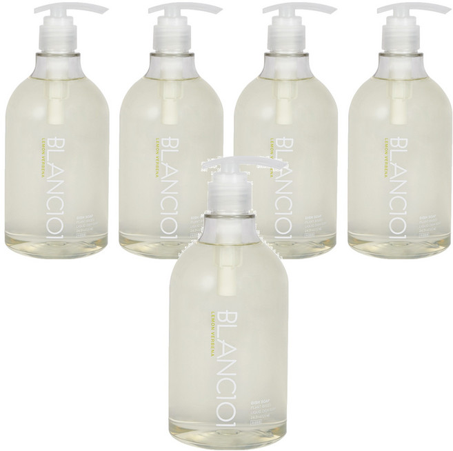 BLANC101 蔬果碗盤洗潔精 檸檬馬鞭草味, 720ml, 5瓶