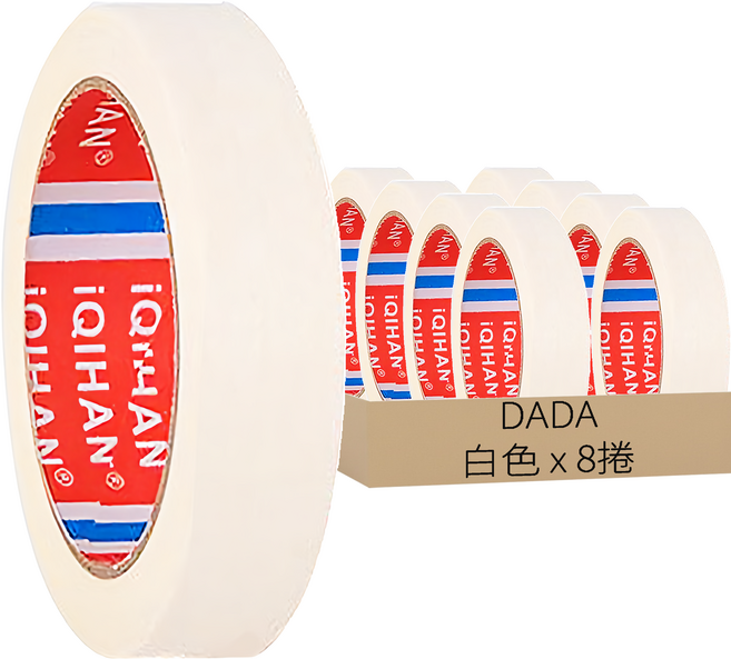 DADA 紙膠帶, 白色, 8捲