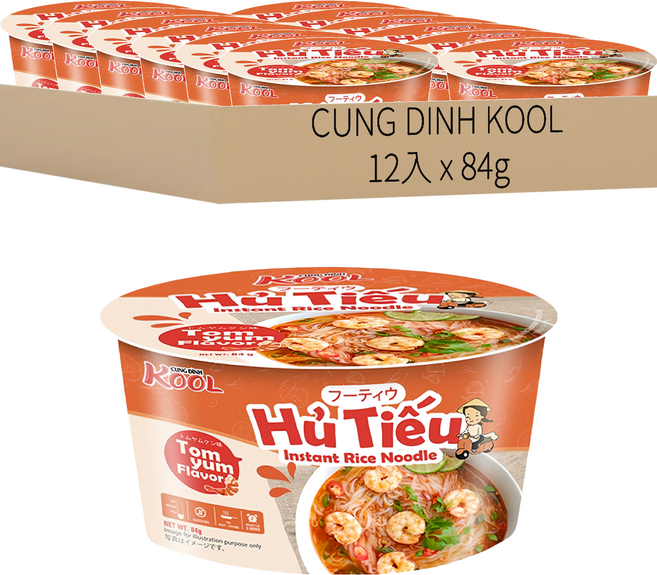CUNG DINH KOOL 泰式酸辣河粉 84g, 12入