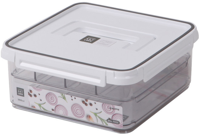 Changsin Living 昌信生活 SkyLock Jumbo 8格保鮮盒 2號 3.8L, 容器 + 蓋子, 1組