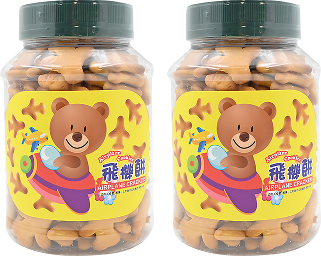 旺揚 飛機餅 台灣製造, 原味, 150g, 2罐