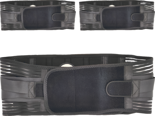 XA 彈力牽引雙重加壓鋼板護腰, 3件