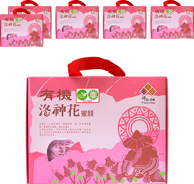 台東地區農會 有機洛神花蜜餞, 6盒, 200g