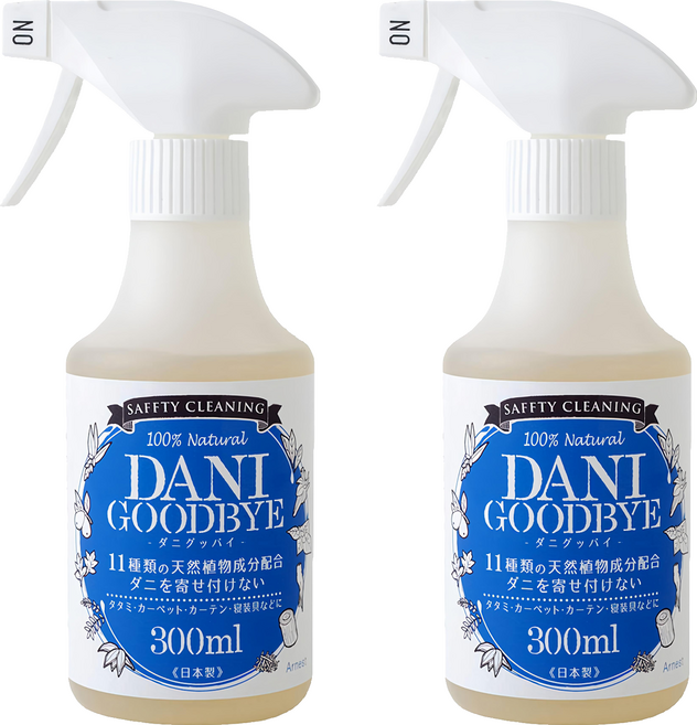 Arnest Good Bye 天然植物除蟎噴霧 溫和安心素材 日本製造, 300ml, 2瓶