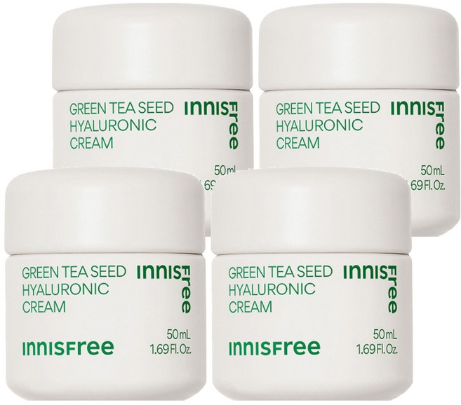INNISFREE 台灣公司貨 綠茶籽精粹保濕乳霜, 50ml, 4件