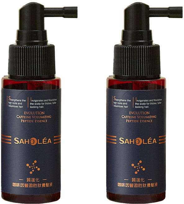 SAHOLEA 森歐黎漾 質進化咖啡因豐盈胜肽養髮液, 50ml, 2瓶