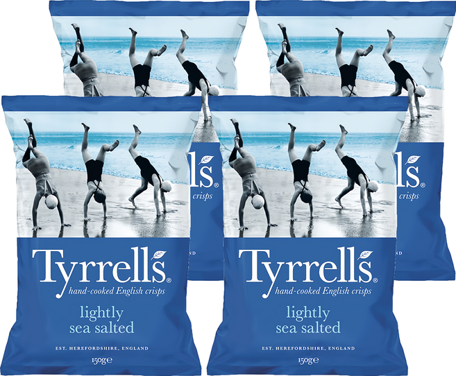 Tyrrells 泰勒思 洋芋片 薄鹽口味, 150g, 4包