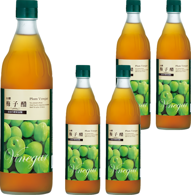 台糖 梅子醋, 5個, 600ml