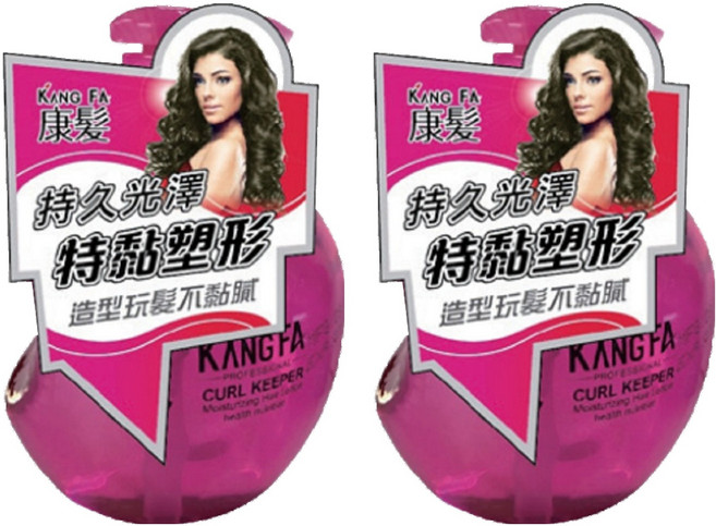 KANG FA 康髮 奇異繽紛水漾保濕雕 櫻桃粉 特黏, 260ml, 2瓶