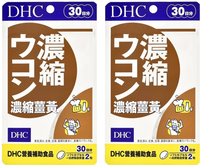DHC 台灣公司貨 濃縮薑黃 30日份, 60顆, 345mg, 2包