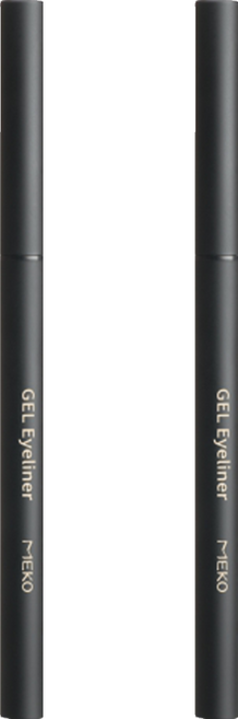 MEKO 極塑流線眼線膠筆, Y-012, 深邃黑, 2支