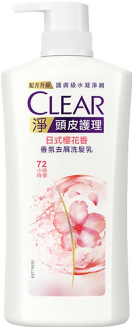 CLEAR 淨 頭皮護理 香氛去屑洗髮乳, 日式櫻花香, 750g, 1瓶