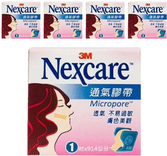 3M Nexcare 大膚色通氣膠帶, 1個, 5盒