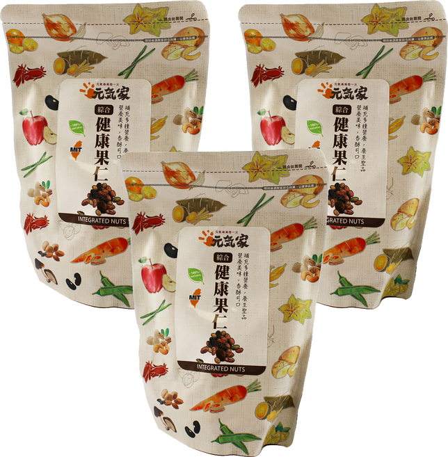 元氣家 綜合健康果仁, 200g, 3包