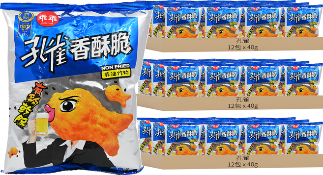 孔雀 香酥脆 香魚口味, 40g, 36包
