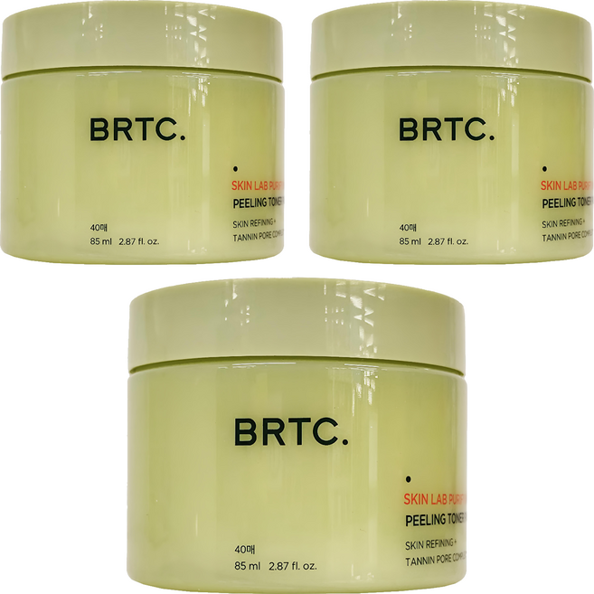 BRTC. 肌膚精粹去角質棉片, 40片, 3盒
