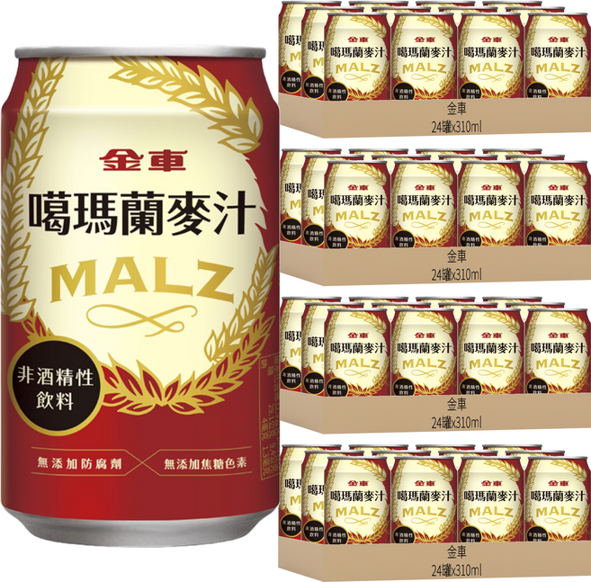 金車 噶瑪蘭麥汁, 96罐, 310ml