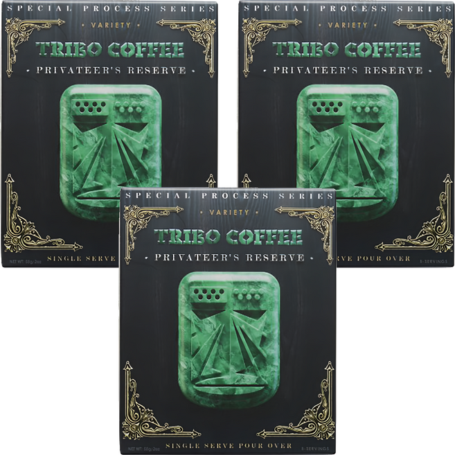 TRIBO COFFEE 鑑賞家典藏5種口味 濾掛式咖啡, 11g, 5包, 3盒