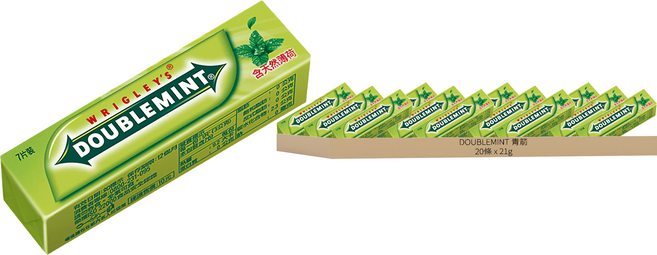 DOUBLEMINT 青箭 口香糖 7片, 21g, 20條