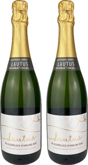 LAUTUS 勞特斯 Sparkling Wine 無酒精白氣泡酒風味飲, 750ml, 2瓶