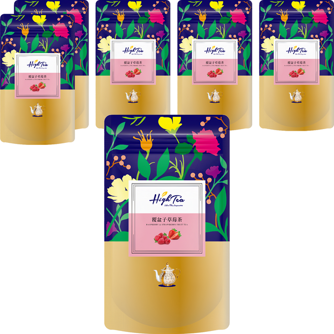 High Tea 伂橙 水果草本茶 覆盆子草莓茶, 2g, 20入, 6袋