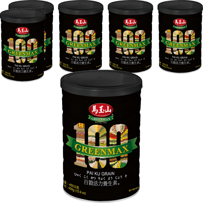 馬玉山 百穀活力養生素, 450g, 6罐