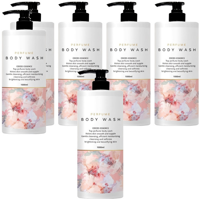 COCO No.5 奢華香水沐浴乳, 6個, 1L