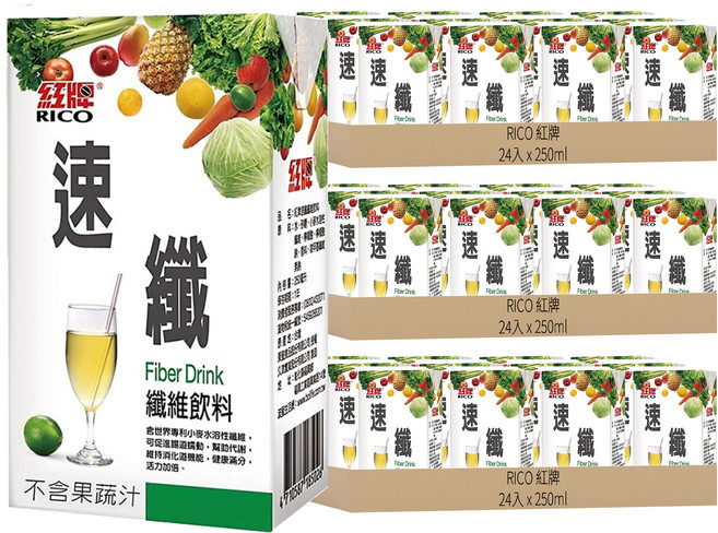 速纖 纖維飲料, 250ml, 72入