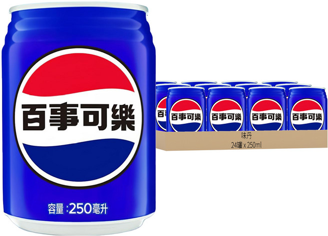 PEPSI 百事可樂, 250ml, 24罐