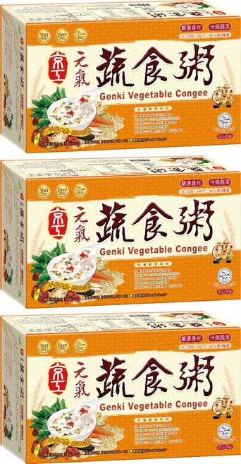 京工 純素 元氣蔬食粥, 768g, 3盒