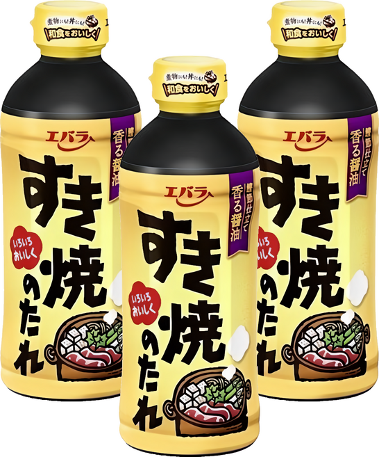 Ebara 荏原 壽喜燒醬 關東風味, 500ml, 3瓶