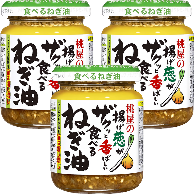 桃屋 蔥油醬, 3罐, 100g