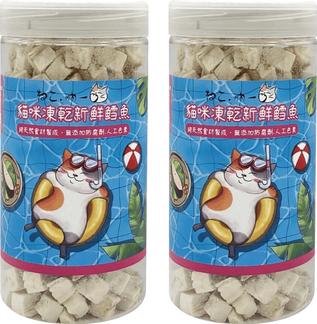 Neko 吶一口 貓咪凍乾 3個月以上, 新鮮鱈魚, 80g, 2罐