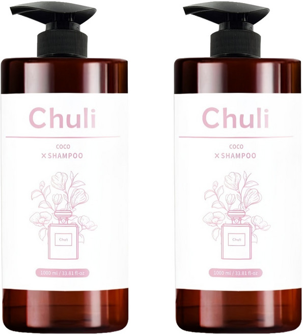 Chuli 初梨 可可護色香水洗髮精, 1L, 2個