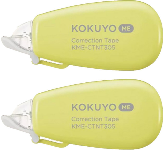 KOKUYO 國譽 ME 象牙白修正帶 B罫 6m, 網球綠, 2個