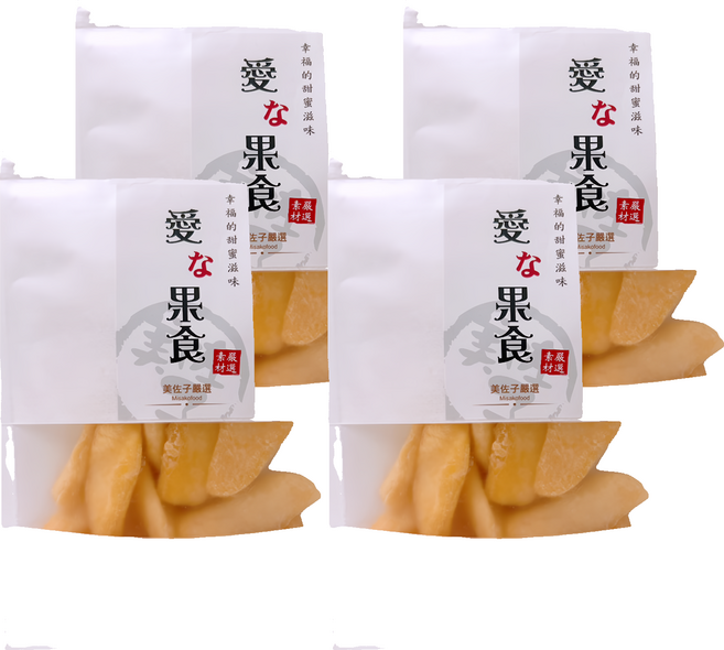 MISAKO 美佐子 嚴選果乾系列 香甜蘋果乾, 4包, 110g