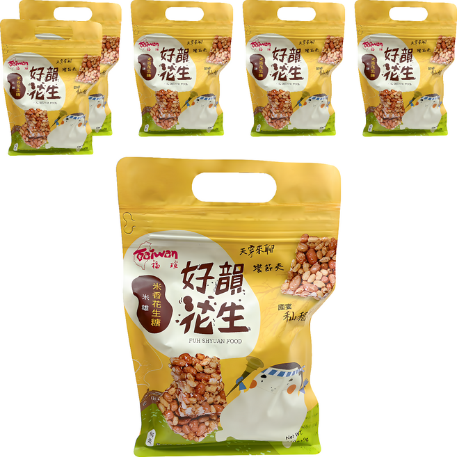 福瑄 好韻花生米香花生糖, 250g, 6包