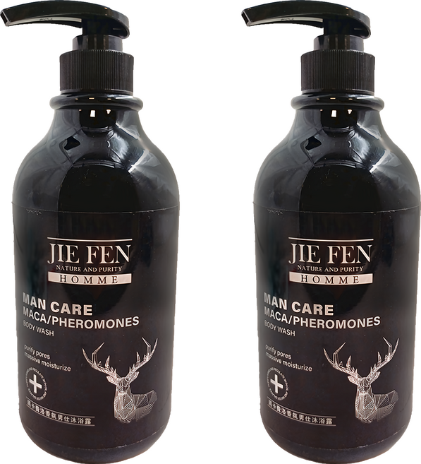 Jie Fen 潔芬生活 瑪卡費洛香氛男士沐浴露, 750ml, 2瓶