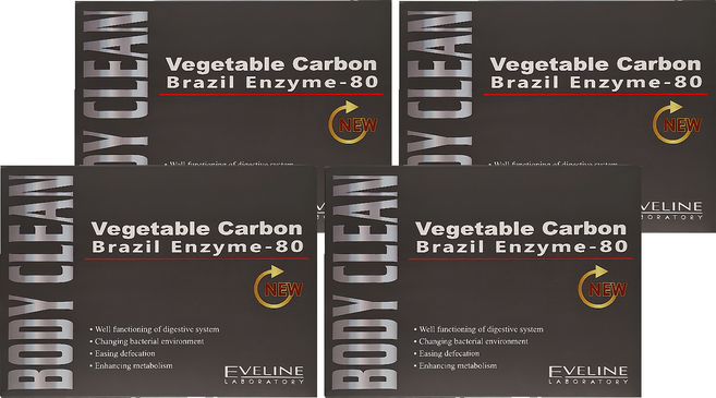 EVELINE 久司道夫Body clean清暢強效版膠囊, 542mg, 30顆, 4盒