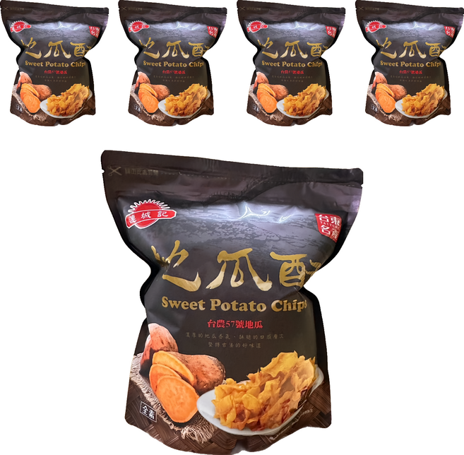 連城記 地瓜酥 黑糖口味, 140g, 5包