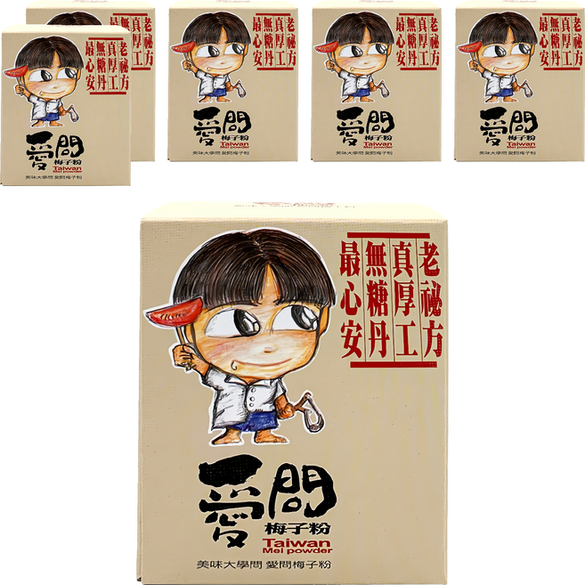 愛問 梅子粉, 100g, 6盒