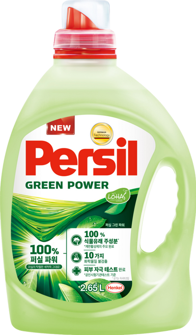 Persil 寶瀅 韓國原裝進口 綠力潔淨洗衣精 一般洗衣機專用, 2.65L, 1桶