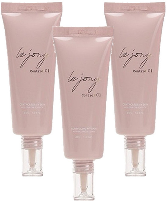 Lejong Control C1 水蜜桃妝前乳二奶霜 40ml, 升級版, 3件