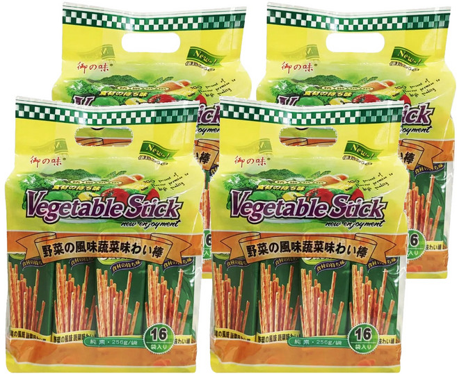 御之味 蔬菜棒棒餅 16包, 256g, 4袋