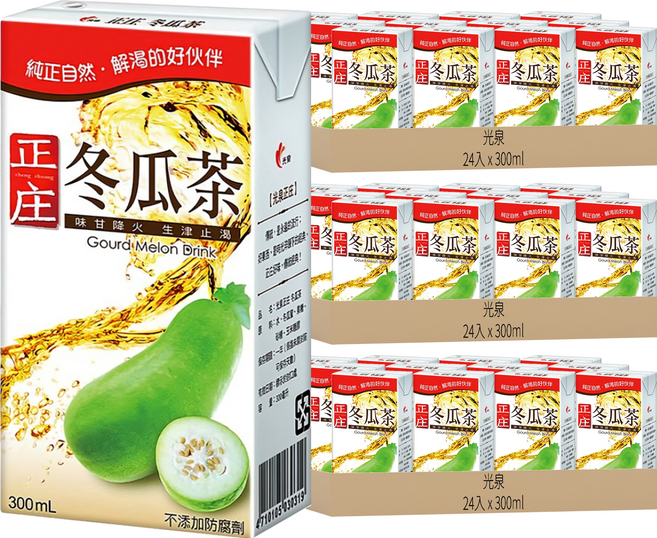 光泉 正庄 冬瓜茶, 300ml, 72入