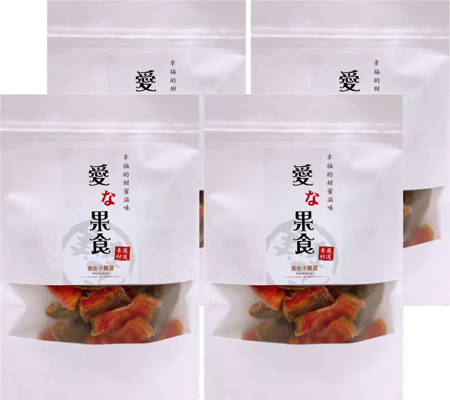 MISAKO 美佐子 嚴選果乾系列 紅心芭樂乾, 4包, 100g