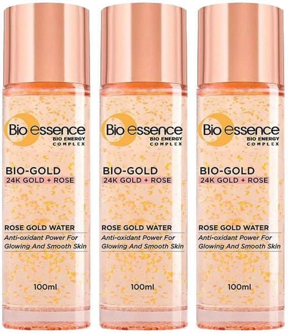 Bio essence 碧歐斯 金萃精華, 玫瑰, 100ml, 3瓶